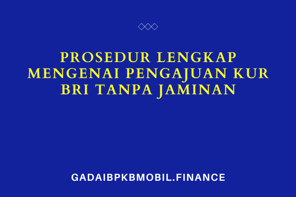 kur bri tanpa jaminan